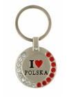 BRELOK Z CYRKONIAMI - I LOVE POLSKA