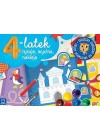 4 LATEK RYSUJE WYCINA NAKLAJA