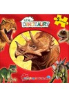 LUBIE DINOZAURY KSIAZKA Z PUZZLAMI 